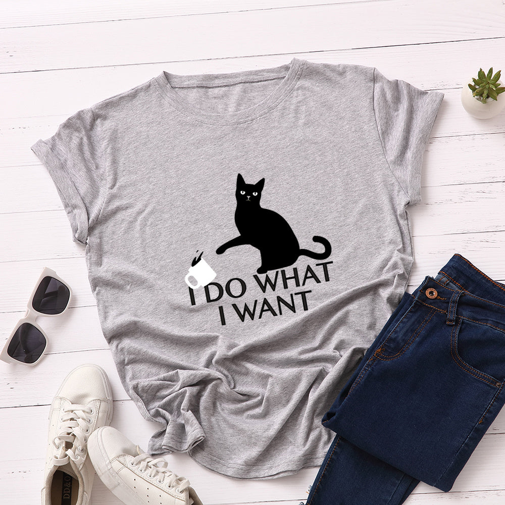 Cotton print T-shirt