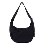 Womens Simple High-Capacity Nylon Crossbody Bag
