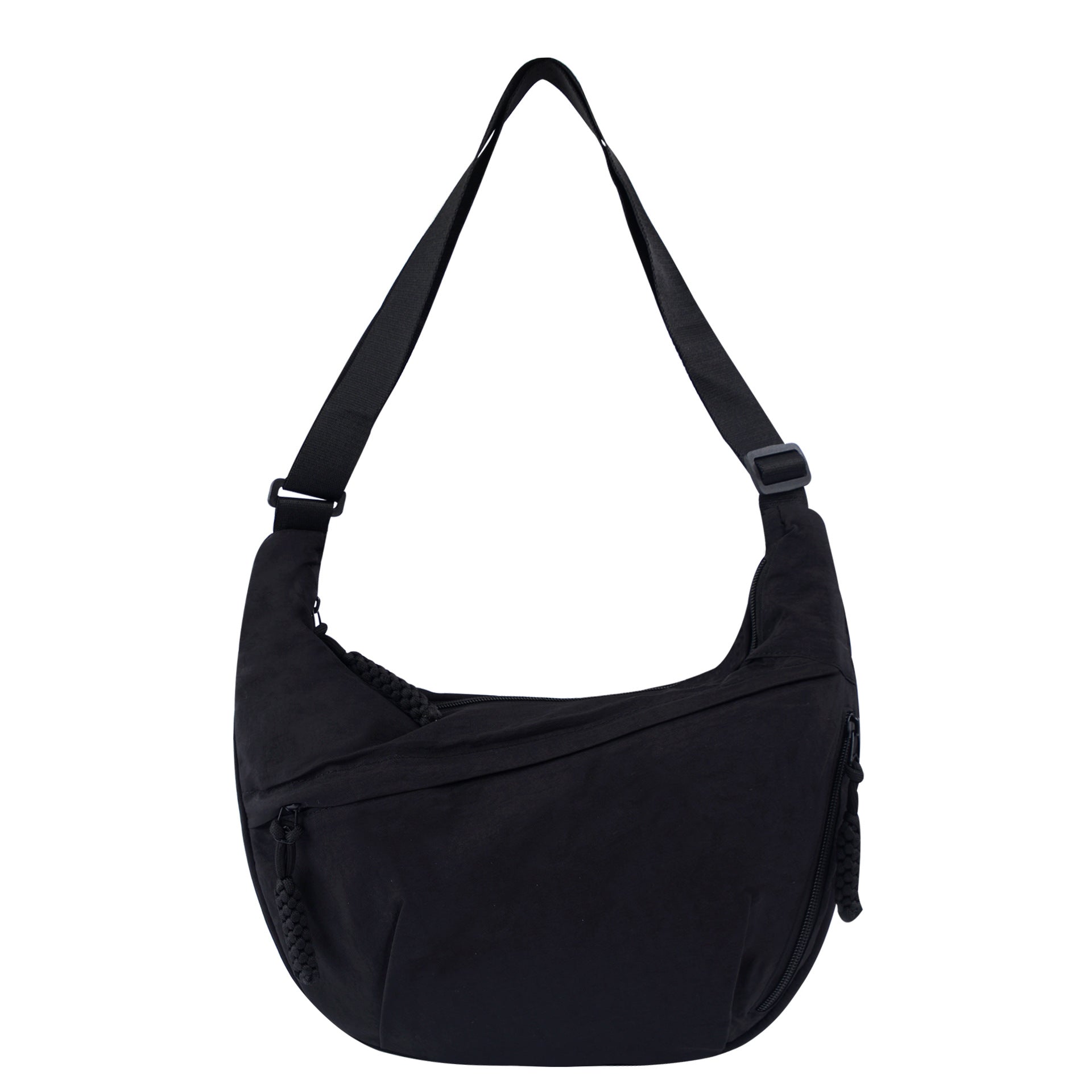 Womens Simple High-Capacity Nylon Crossbody Bag
