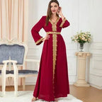 Eid Muslim Party Dress for Women Abaya Emboridery Jalabiya Morocco Dresses Abayas Kaftan Abaya Islam Vestidos Arab Long Robe