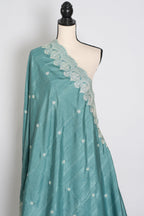 Mitul | Pastel Blue Semi Tussar Silk Saree | Lightweight & Budget-Friendly