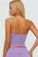 The Twirl Zip Jacket Halter Tank Top New Straight Leg Pants 3-Piece Set