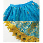 Women Festival Halloween Cosplay Belly Dance Top Dress Adult Indian Arab Jasmine Sari Fantasy Rave Bollywood Outfit Costume Suit