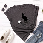 Cotton print T-shirt