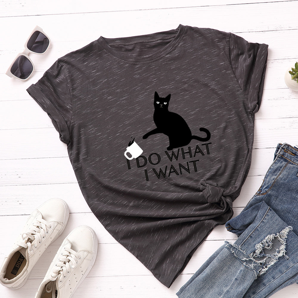 Cotton print T-shirt