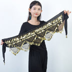 Tower Type Straight Triangle Dance Waist Scarf
