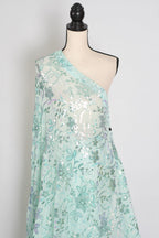 Ishq | Sea Green Soft Net Saree | Ready-To-Wear Set with Size 36 Stitched Blouse