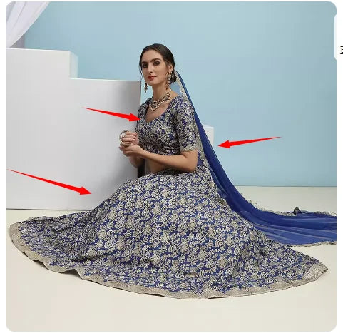 Indian Clothing Lengha Women's New Dance Ethnic Style Scarf Traditional Clothing