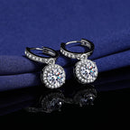 Fashionable High-Carbon Stone Tassel Princess Earrings For Women