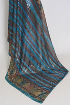Eva | Metallic Blue & Multi-Tone Sequin Saree | Perfect Cocktail Wear