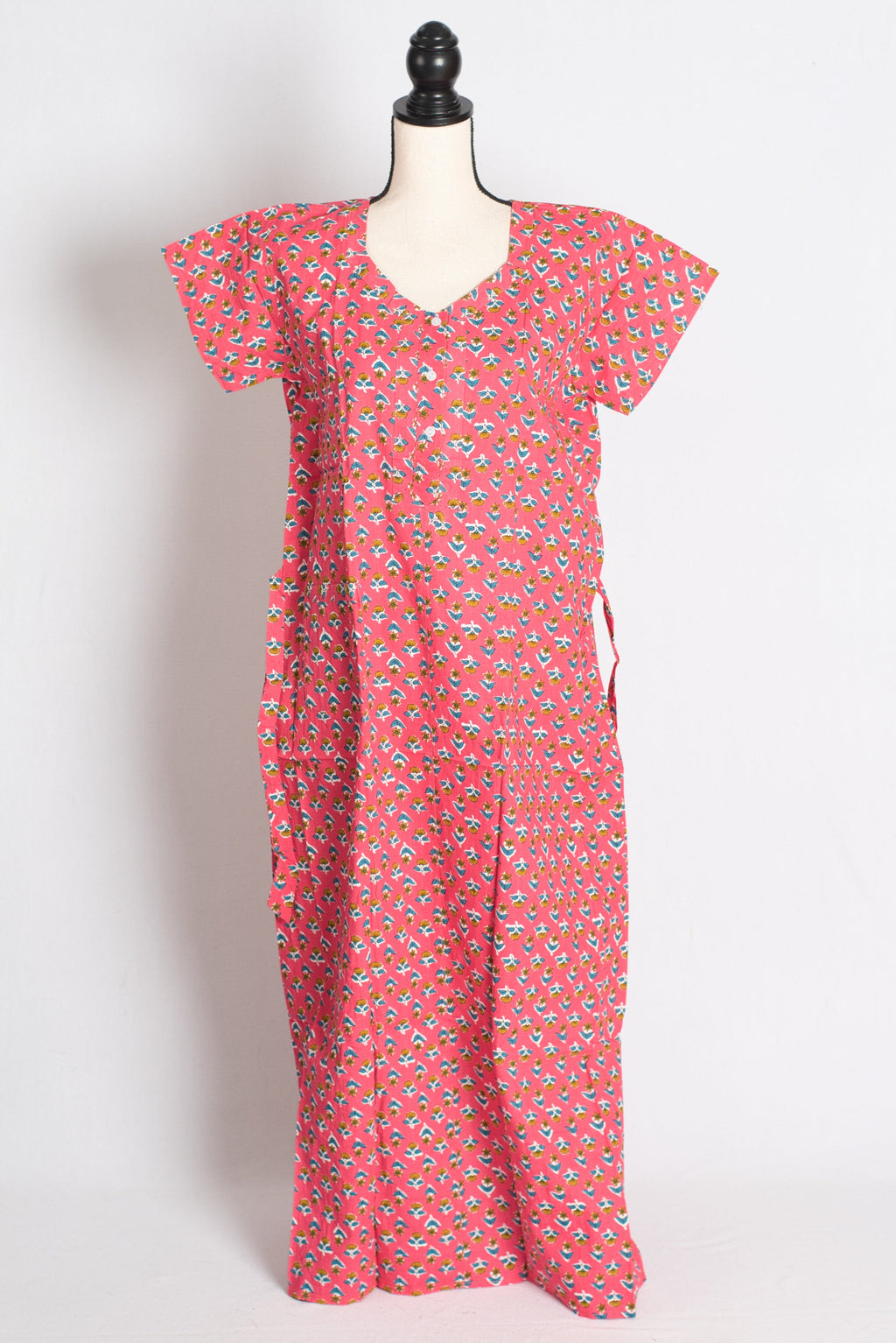 Printed Pink Pure Cotton Nightwear in Regular Size — Style B (Sep)