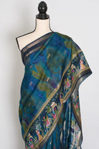 Mumtaz | Blue Dola Silk Banarasi Saree | Contemporary Luxury