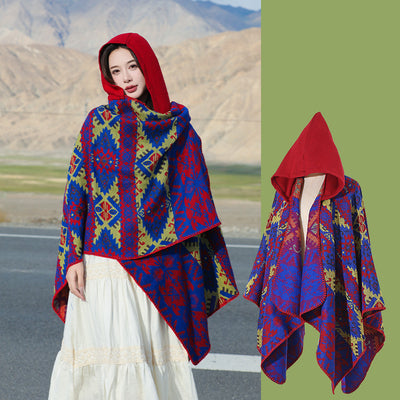 Dali Tourism Ethnic Style Shawl Northwest Thickened Warm Scarf
