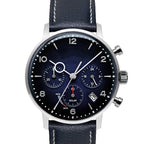 Mens Multifunctional Stylish Business-Ready Waterproof Calendar Watch