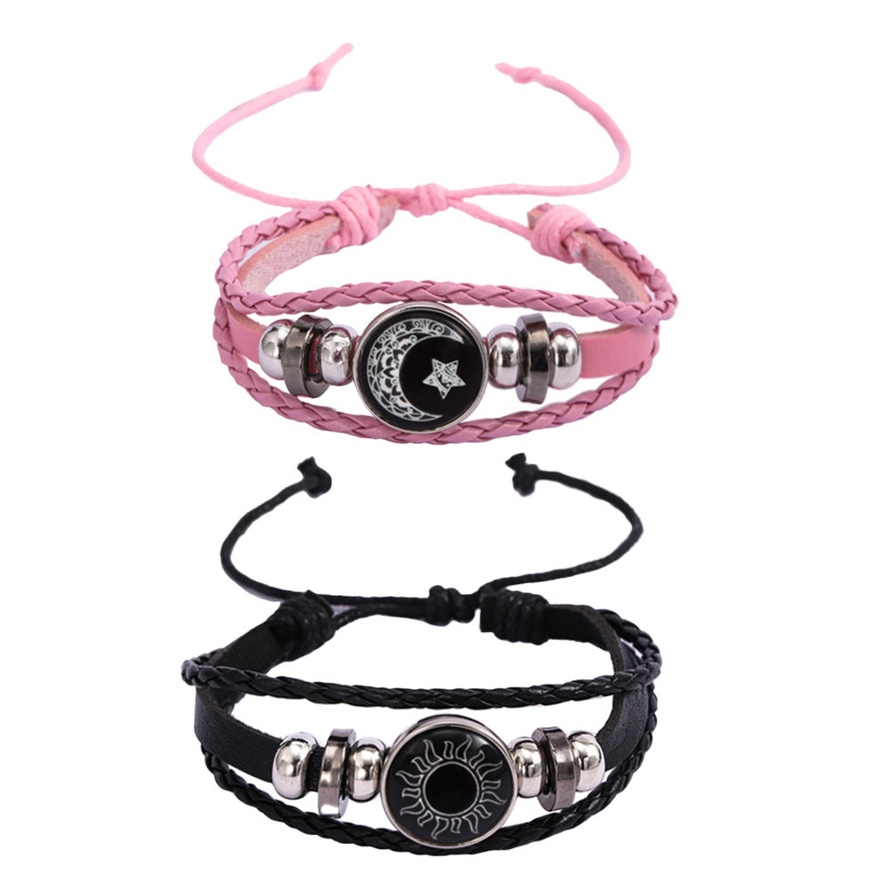 Time Gem Bracelet Unisex Retro Handmade Multi-Layer Design