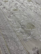 Ruma | Pastel Brown Georgette Partywear Saree | Trending Bollywood Design