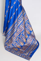 Nila | Royal Blue and Gold Handwoven Swarnachari Pure Silk Saree