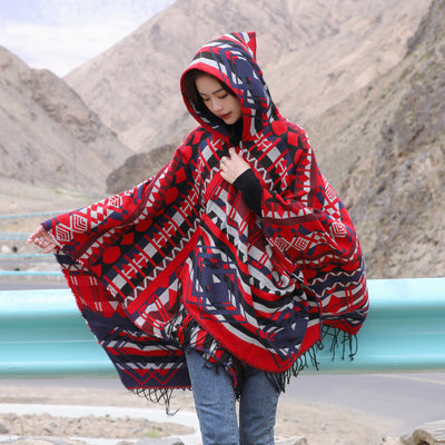Dali Tourism Ethnic Style Shawl Northwest Thickened Warm Scarf