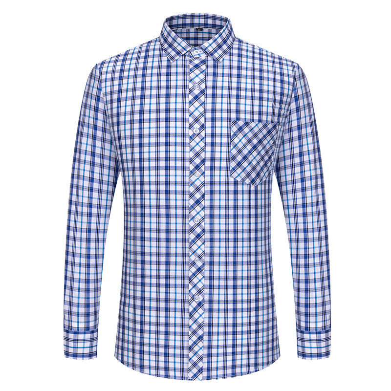 Plus-size Casual Plaid Shirt For Spring And Summer