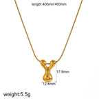 Fashion Letter Stainless Steel Design Necklace