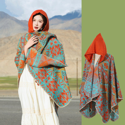 Dali Tourism Ethnic Style Shawl Northwest Thickened Warm Scarf