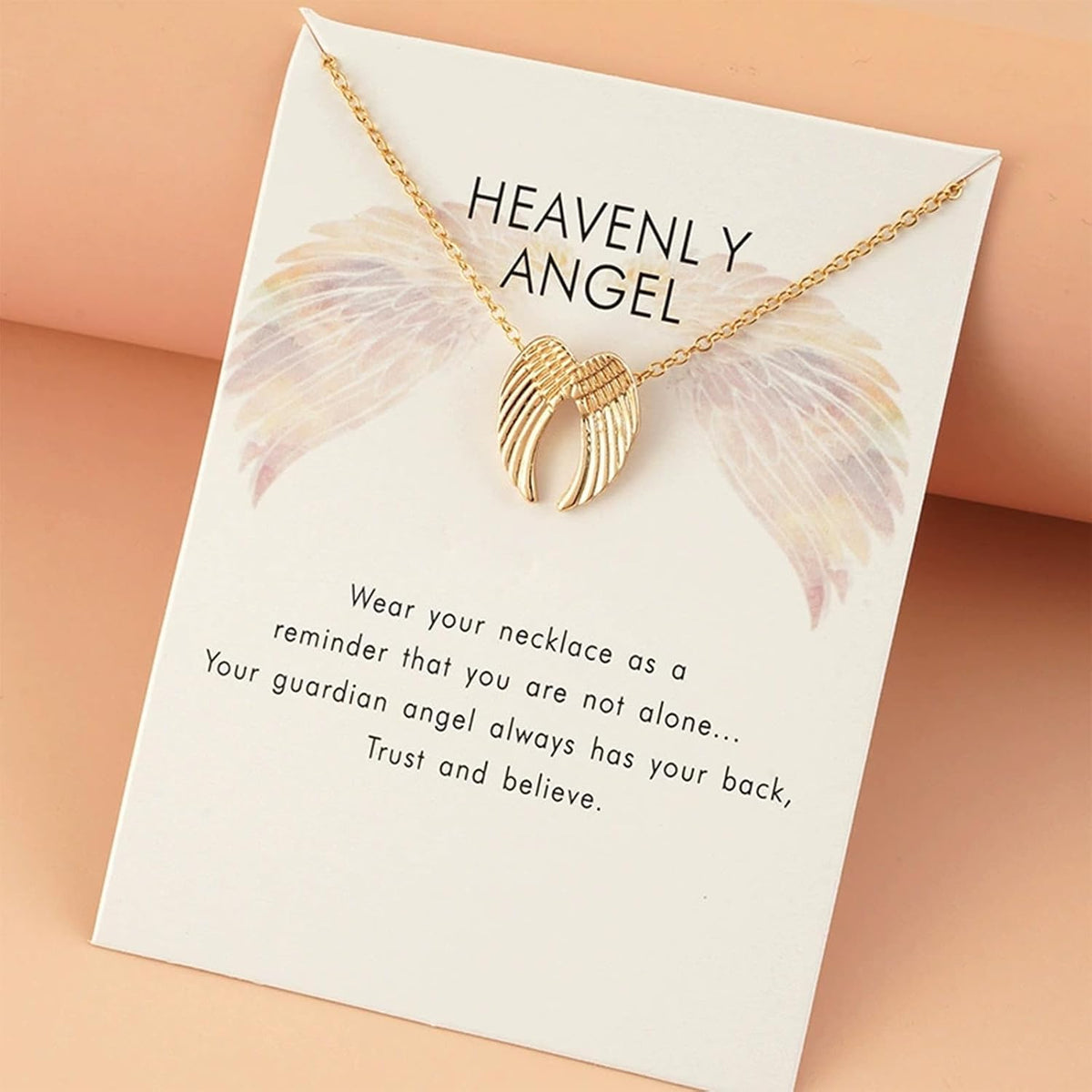Angel Wings Necklace for Women Guardian Angel Wing Pendant Dainty Minimalist Jewelry Birthday Gifts