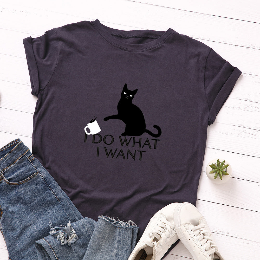 Cotton print T-shirt