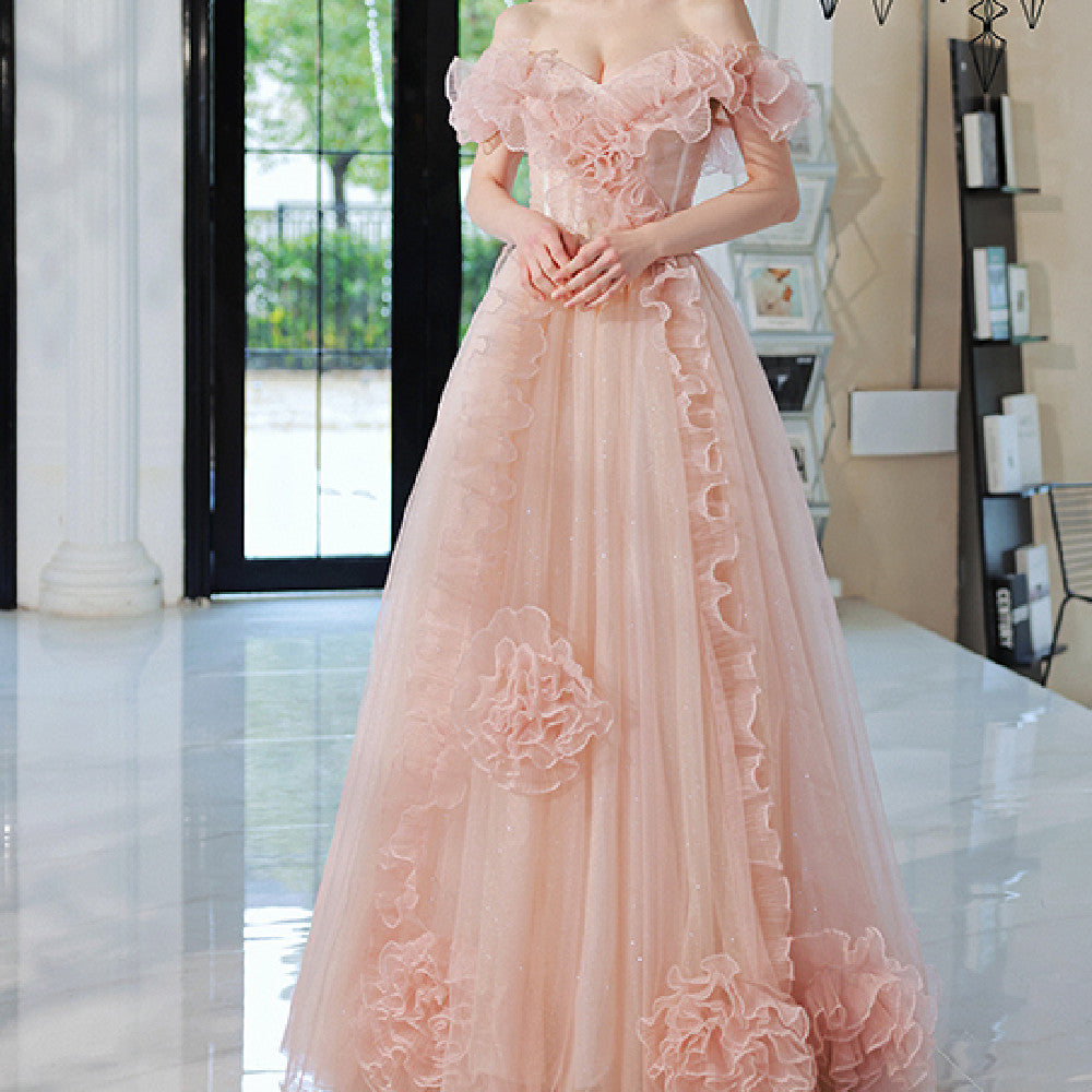 Show Host Wedding Dress Evening Dress