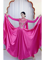 2025 Indian Traditional Bollywood Dance Stage Performance Costume Women Embroidery Anna Saree Dress Festival Clothes DQL10432