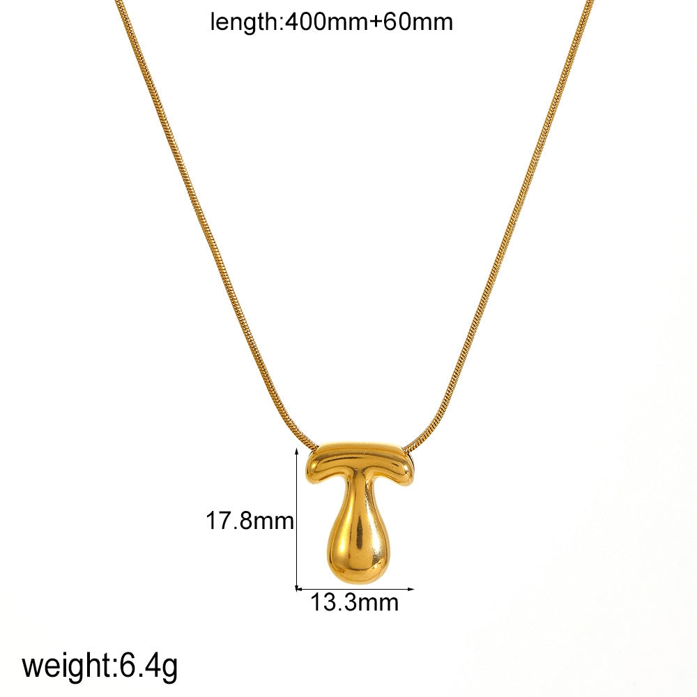 Fashion Letter Stainless Steel Design Necklace
