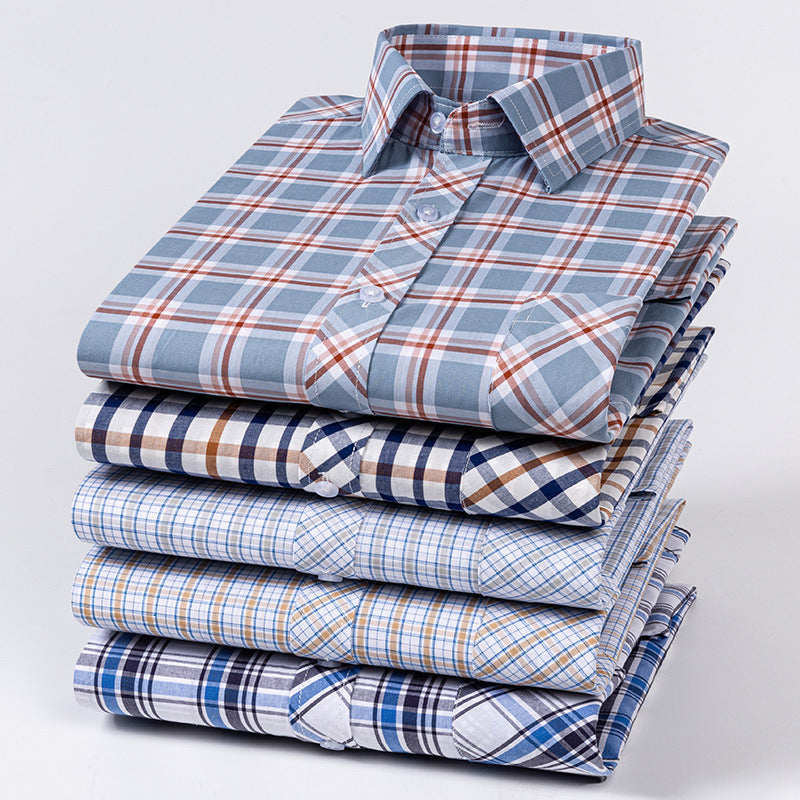 Plus-size Casual Plaid Shirt For Spring And Summer