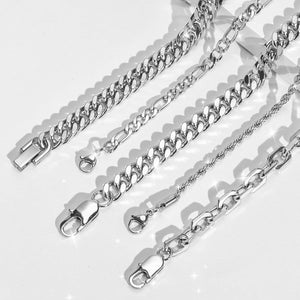 Stainless Steel Chain Bracelet for Men Women