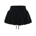 High Waist Bubble Bud Skirt