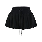High Waist Bubble Bud Skirt