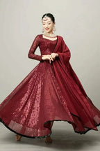 Iman Exotic Indian Dance Dress Ethnic Style Female Dance Dress Performance Photography Sari Top Large Swing Skirt Set