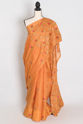 Bella | Sun-Kissed Yellow Kota Silk Saree | Soft, Flowy Floral Embroidery
