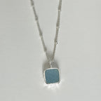 Simple Geometric Square Pendant Necklace For Women