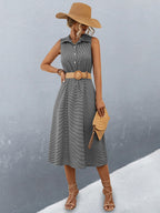 European And American Women's Clothing Button Shirt Dress