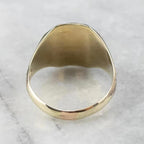 Fashionable Vintage Carved Letter Womens Ring