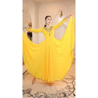 2026 Female India Saree Dress Long Sleeve Big Swing Clothes Oriental Classical Stage Performance Costume Bollywood Wear DQL12728