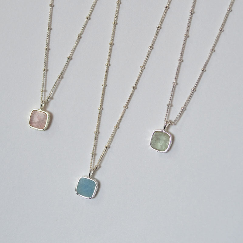 Simple Geometric Square Pendant Necklace For Women