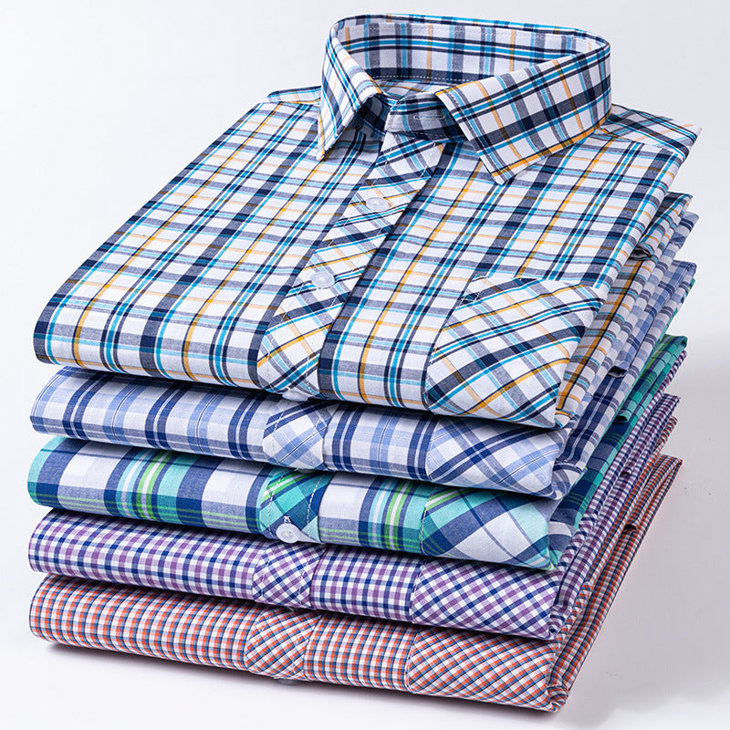 Plus-size Casual Plaid Shirt For Spring And Summer
