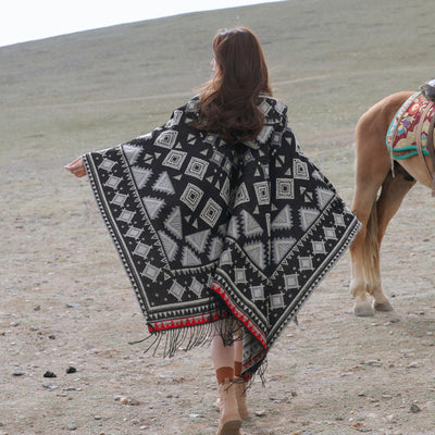 Dali Tourism Ethnic Style Shawl Northwest Thickened Warm Scarf
