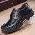 Casual Leather Shoes Men's Summer Breathable Non-stinky Feet Work Shoes