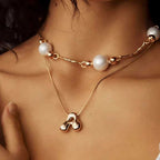 Fashion Letter Stainless Steel Design Necklace