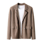 Wool Cardigan Suit Lapel Loose Fashionable Jacket