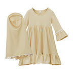 Dress Long Skirt Scarf Two-piece Set Children's Skirt Ins