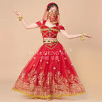 Children's Indian Princess Belly Dance Set Eastern Indian Dance Sari Girl Performance Clothing Children's Stage Costumes