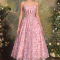 Andrea & Leo A1523 A-Line Tea Length Tea Party Dress