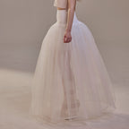 Bridal Petticoat with Corsage and Hard Net Tulle Underskirt  ,Wedding Crinoline with Petticoat Netting Fabric